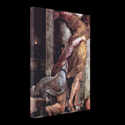 Raffaello Sanzio - Expulsion from Jerusalem Stretched Canvas Print