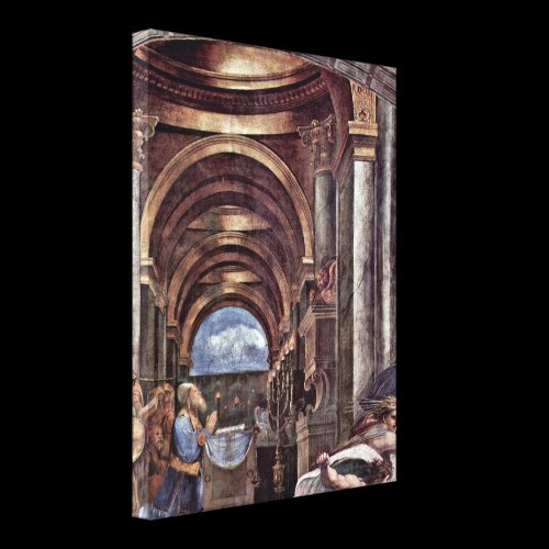 Raffaello Sanzio - Expulsion from Jerusalem Gallery Wrapped Canvas