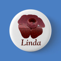 Rafflesia Button Badge Personalized