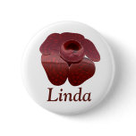 Rafflesia Button Badge Personalized