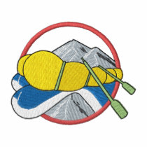 Rafting Logo embroidered shirts by ZazzleEmbroidery Rafting Logo embroidered shirts