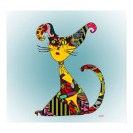 Rag Cat print