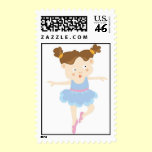 Rag Doll Ballerina Girl Postage Stamp stamps