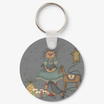 Rag Doll Primitive Horse Crow Tin Star Candles keychains by rustybucketprims Rag Doll Primitive Horse Crow Tin Star Candles keychains