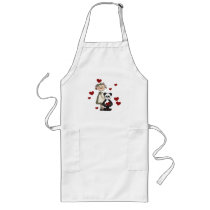 Ragdoll and Panda Valentines aprons