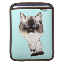 Ragdoll Caricature iPad Sleeve