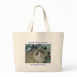 Ragdoll Cat Blue Bi-Color Canvas Bags