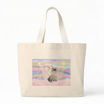 Ragdoll Cat (Blue Point) Angel - Clouds Bag