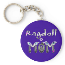 Ragdoll Cat Mom Gifts Key Chain