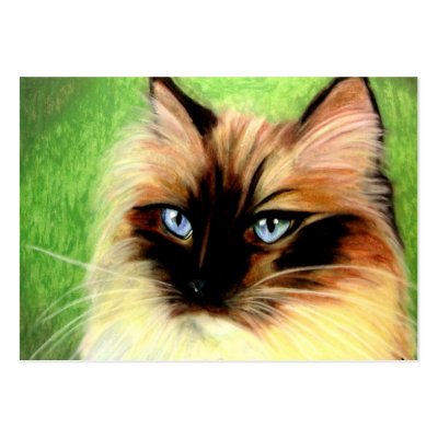 Ragdoll Cat Size. This lovely Ragdoll cat portrait is based on my original oil pastel painting. Perfect for feline lovers, especially those who adore the Ragdoll breed.