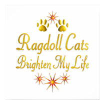 Ragdoll Cats Brighten My Life posters by MyFavoriteCat Ragdoll Cats Brighten My Life posters
