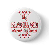 Ragdoll Cats Warm My Heart buttons