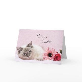 Ragdoll Easter Card card