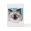 Ragdoll Love Card by naturespaintbox Ragdoll Love Card