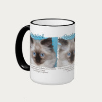 Ragdoll Love Mug by naturespaintbox Ragdoll Love Mug