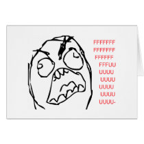 Rage Greeting Cards