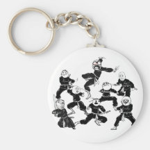 Rage Comic Meme Faces Ninja Gang Keychain