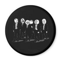rage comic meme faces walking fridge magnet