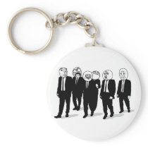 Rage Comic Meme Faces Walking. Me Gusta. Key Chains