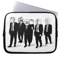 Rage Comic Meme Faces Walking. Me Gusta. Computer Sleeves