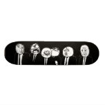 Rage Comic Meme Faces Walking. Me Gusta. Skateboard