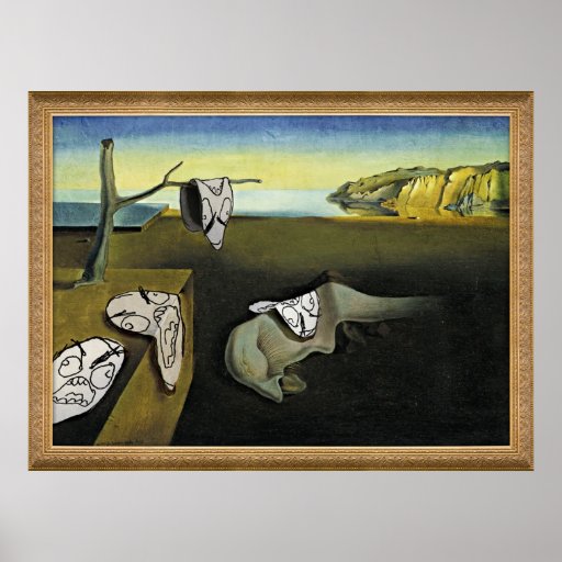 Rage Face Meme Face Comic Art Painting Print