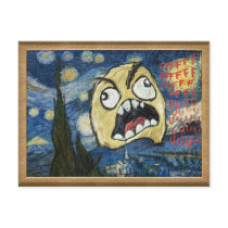 Rage Face Meme Face Comic Classy Painting Postcards