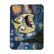 Rage Face Meme Face Comic Classy Painting Vinyl Magnet