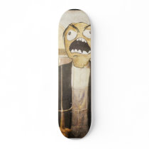 Rage Face Meme Face Comic Classy Painting Skateboards