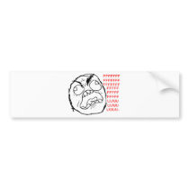 Rage Face Original Bumper Stickers