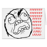 Rage Face Original Greeting Cards