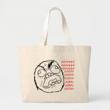 Rage Face Original Tote Bags