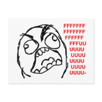 rage face rage comic meme lol rofl post cards