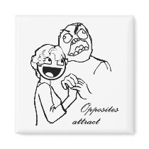 Rage Guy and Awesome Face 4evr Magnet