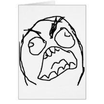 Rage Guy Angry Fuu Fuuu Rage Face Meme Card