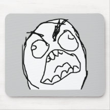 Rage Guy Angry Fuu Fuuu Rage Face Meme Mouse Pad