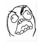 Rage Guy Angry Fuu Fuuu Rage Face Meme Postcard
