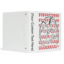 Rage Guy 3 Ring Binder