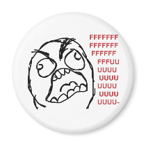 Rage guy fuuu fuuuu refrigerator magnets
