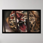 Rage in a Cage painting poster