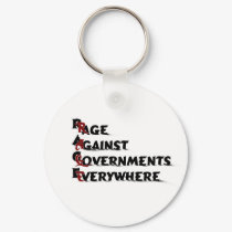 Rage Keychain - White