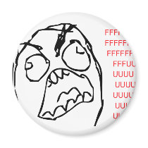 Rage Refrigerator Magnet