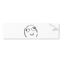 Rage Smile Bumper Sticker