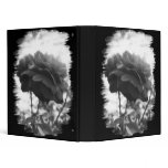 Ragged Edged Binders with B&amp;W Rose
