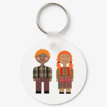 Raggedy Ann & Andy keychains