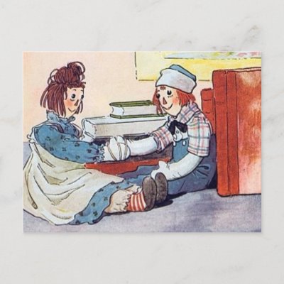 Raggedy Ann & Andy - Postcard