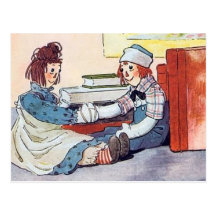 Raggedy Ann & Andy - Postcard