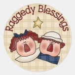 Raggedy Ann & Andy Primitive Country Sticker
