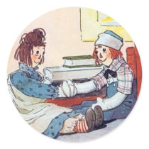 Raggedy Ann & Andy Sticker by MyHeartFire Raggedy Ann & Andy Sticker