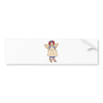Raggedy Ann angel Bumper Sticker